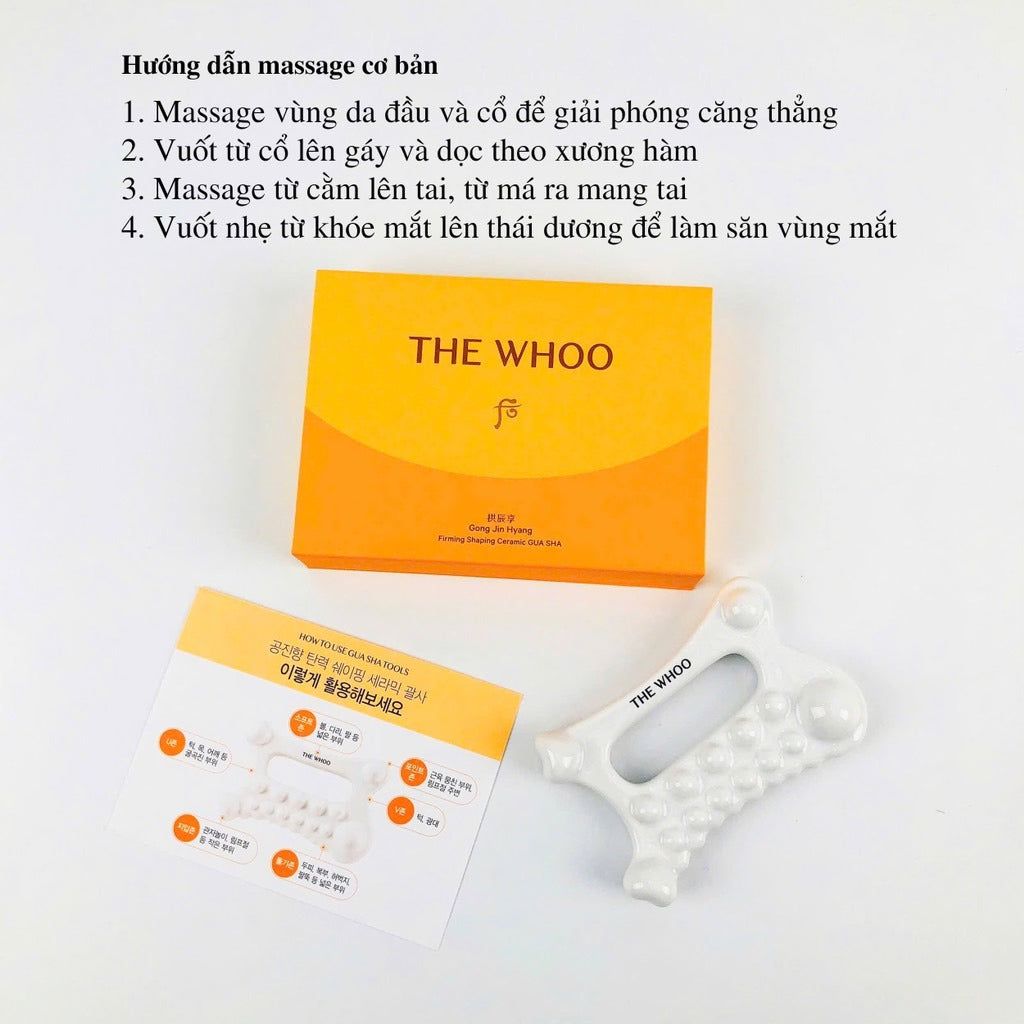 THE WHOO Gongjinhyang Firming Shaping Ceramic GUA SHA Set