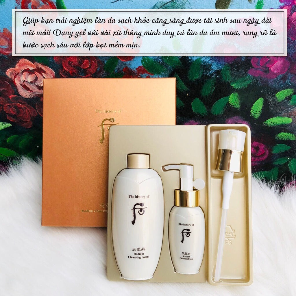 THE HISTORY OF WHOO Cheongidan Radiant Cleansing Foam Special Set