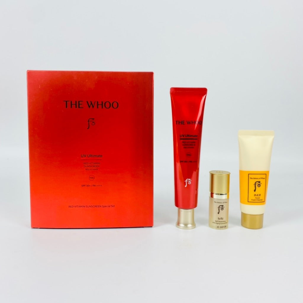 THE WHOO UV Ultimate Red Vitamin Sunscreen Special Set e