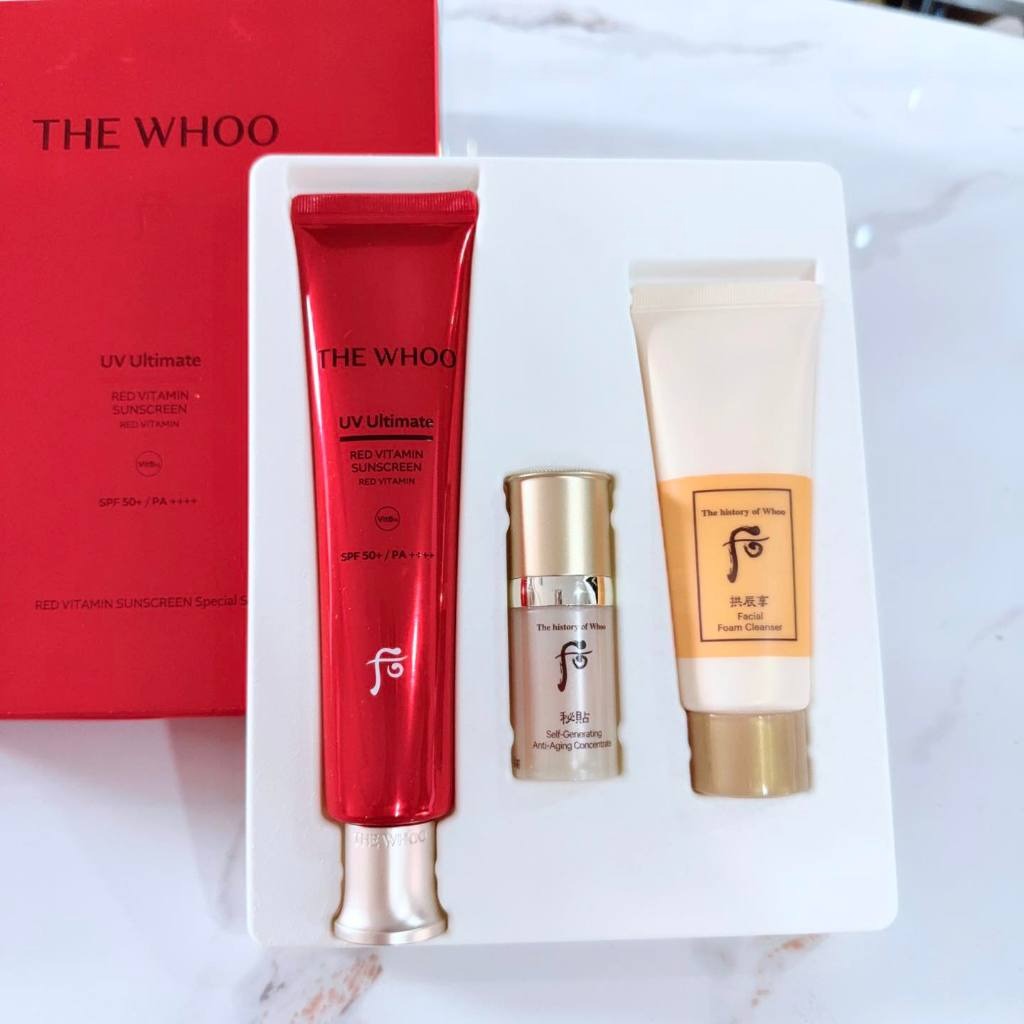 THE WHOO UV Ultimate Red Vitamin Sunscreen Special Set e