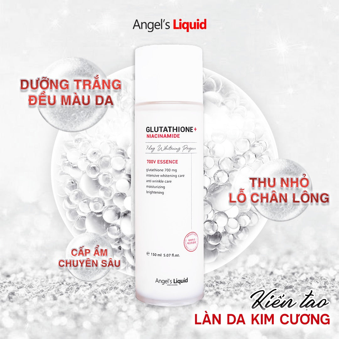 ANGEL'S LIQUID 7 Days Whitening Program Glutathione + Niacinamide 700V Essence 150ml