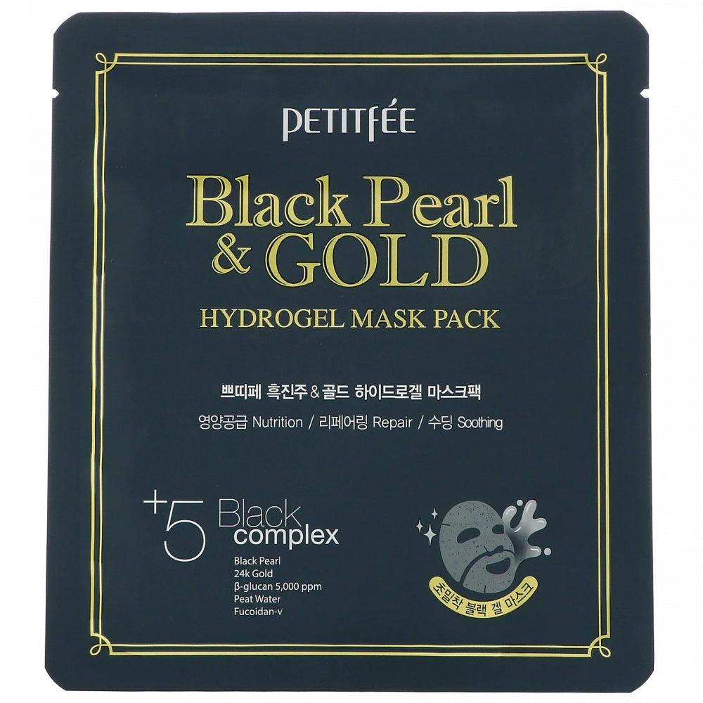 PETITFEE Black Pearl & Gold Hydrogel Mask Pack 5pcs