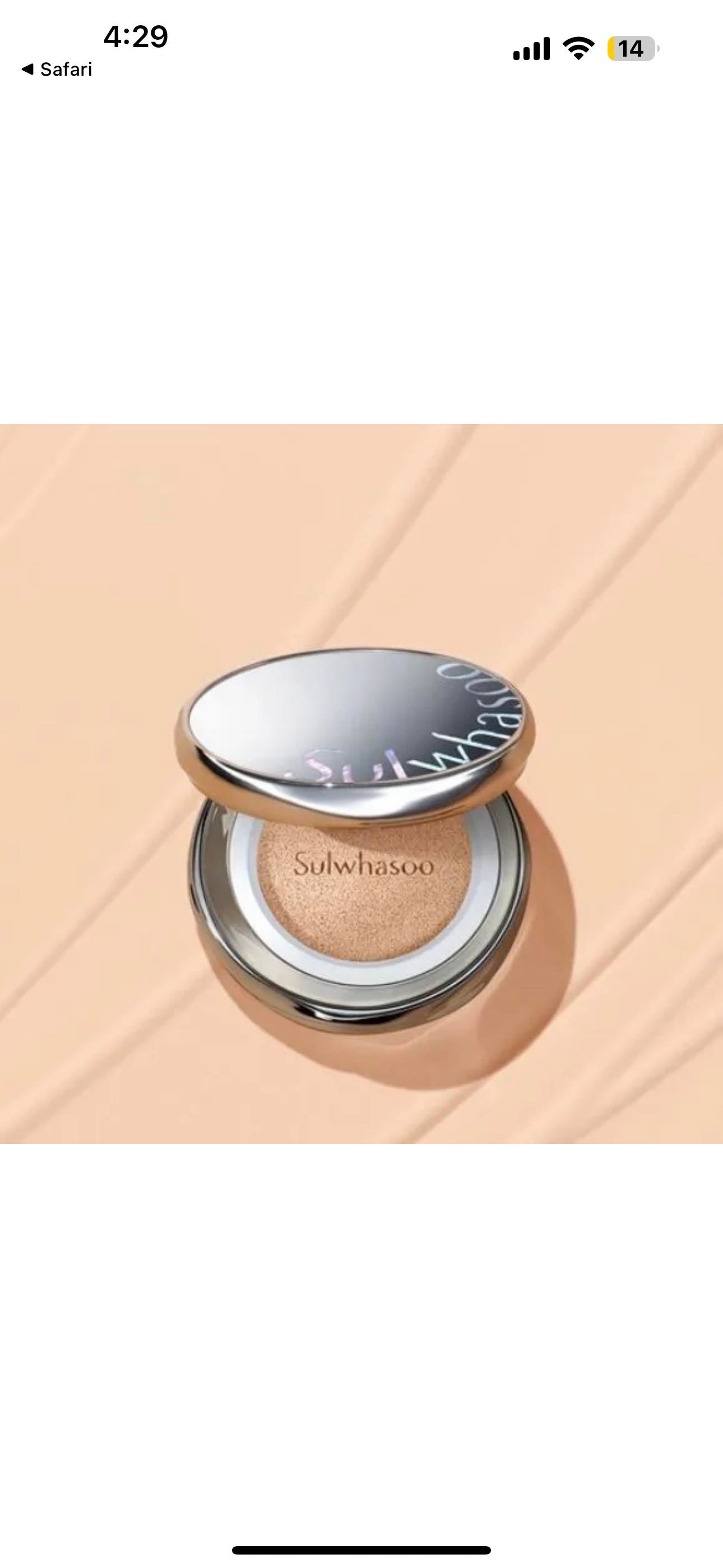 SULWHASOO Perfecting Cushion No.21N1 Beige SPF50+/ PA+++ 30g (15g x 2 including refill)
