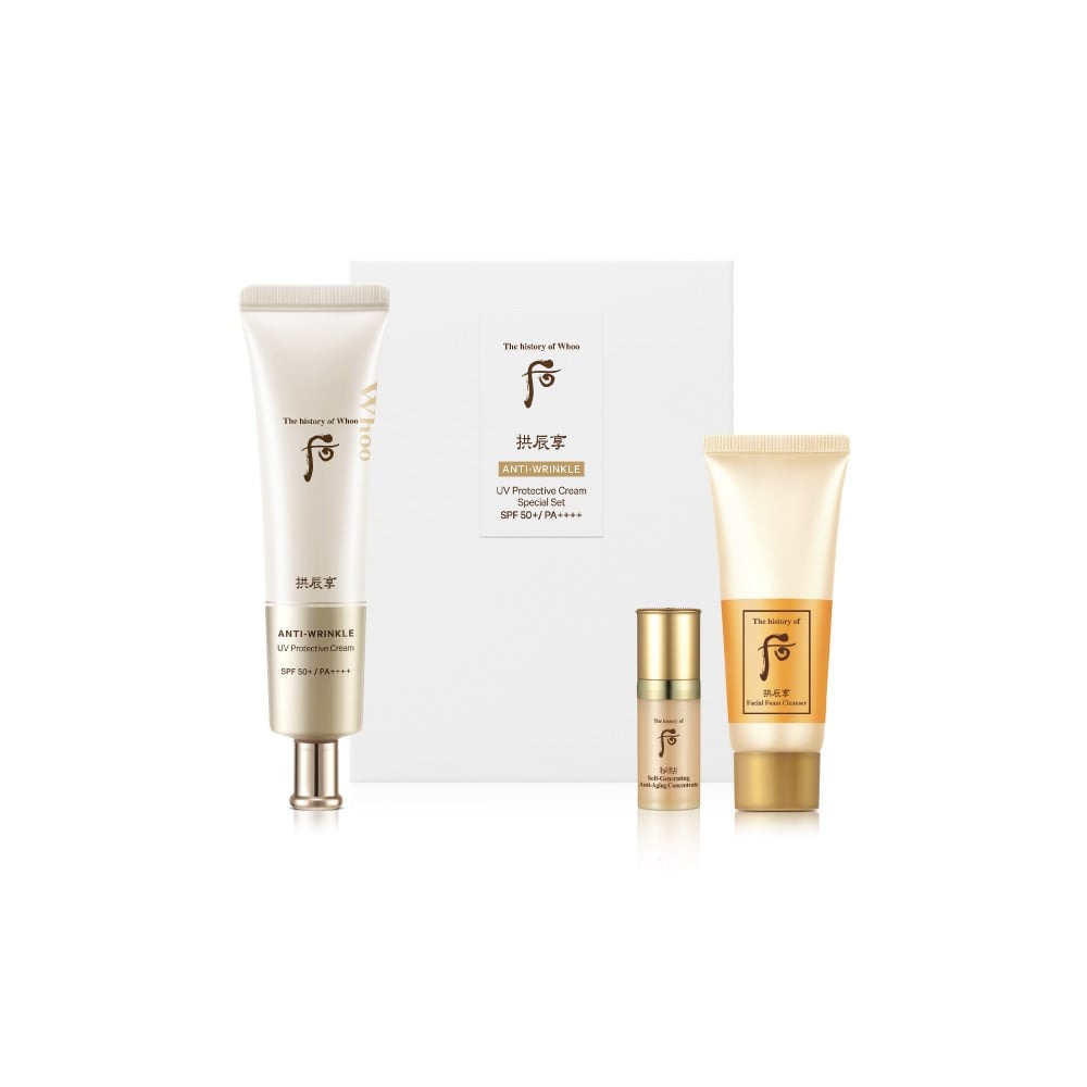 THE HISTORY OF WHOO Gongjinhyang Anti Wrinkle UV Cream Set