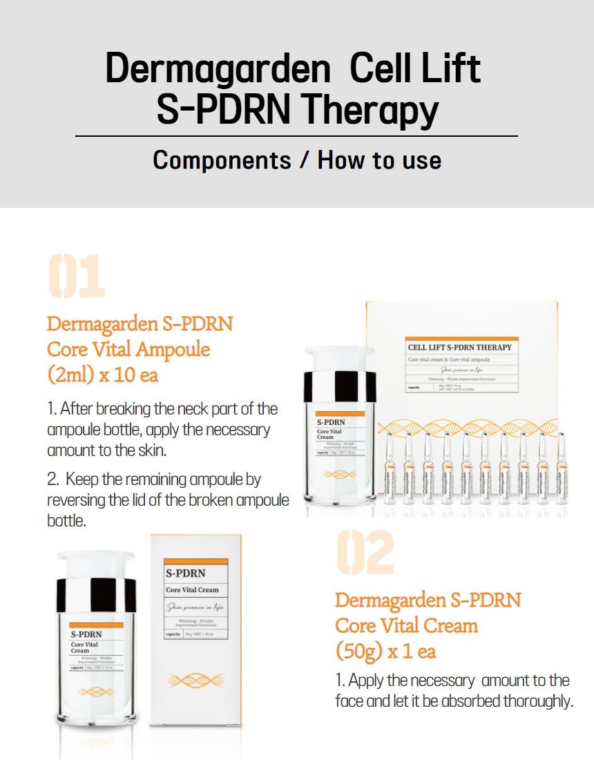 Dermagarden CELL LIFT S-PDRN THERAPY (Core Vital Cream & Core Vital Ampoule)
