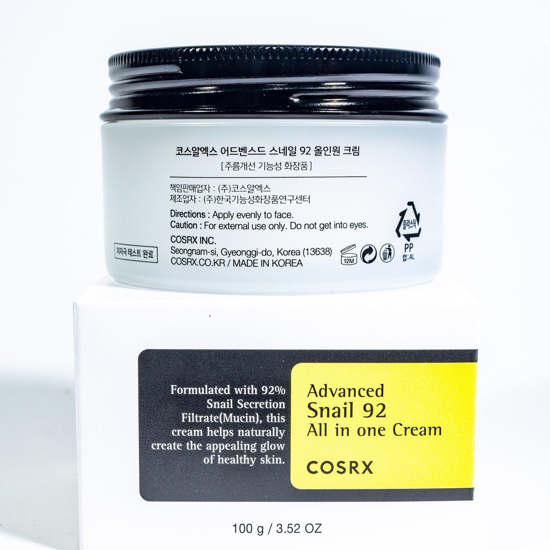 COSRX Advanced Snail 92 All In One Cream 100g 