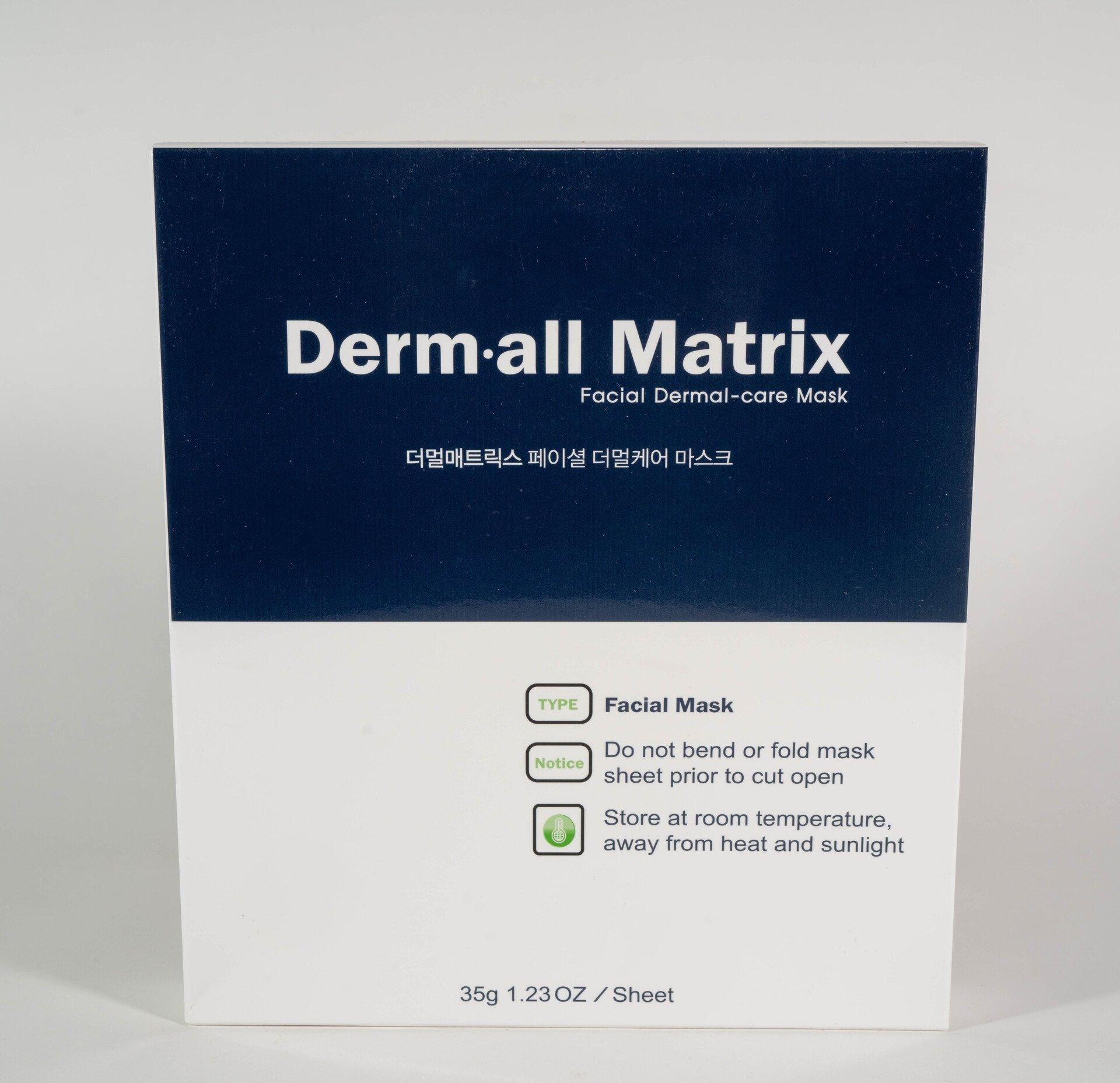 DERM-ALL MATRIX Daily Facial Dermal-Care Facial Mask Sheet