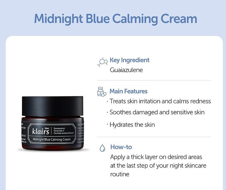 KLAIRS Midnight Blue Calming Cream 60ml