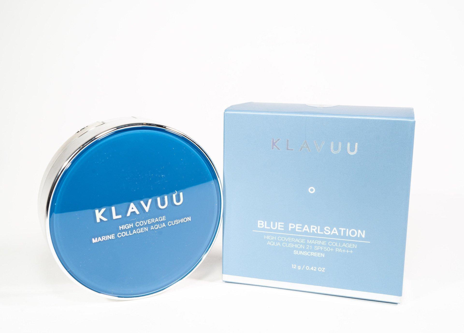 KLAVUU Blue Pearlsation High Coverage Marine Collagen Aqua Cushion Spf50+ PA+++