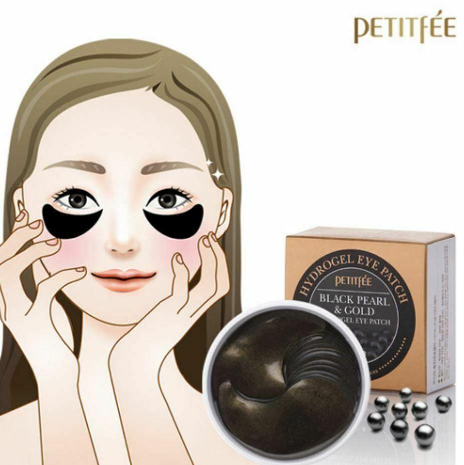 PETITFEE Black Pearl & Gold Hydrogel Eye Patch 60pcs