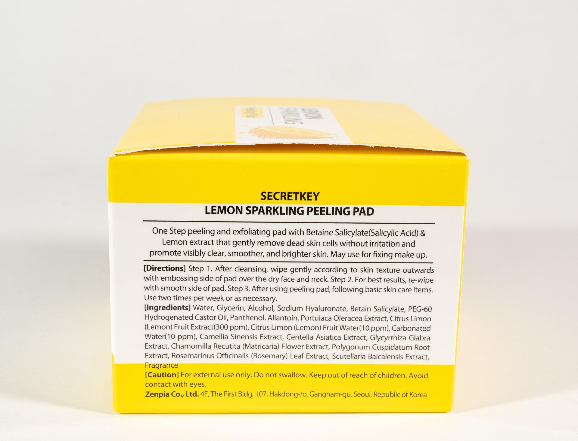 SECRETKEY Lemon Sparkling Peeling Pad 70pcs 