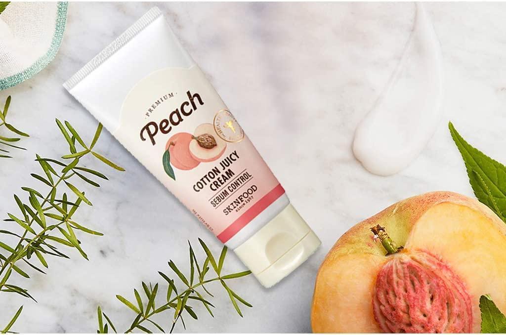 SKINFOOD Premium Peach Cotton Fuzzy Cream 60ml 