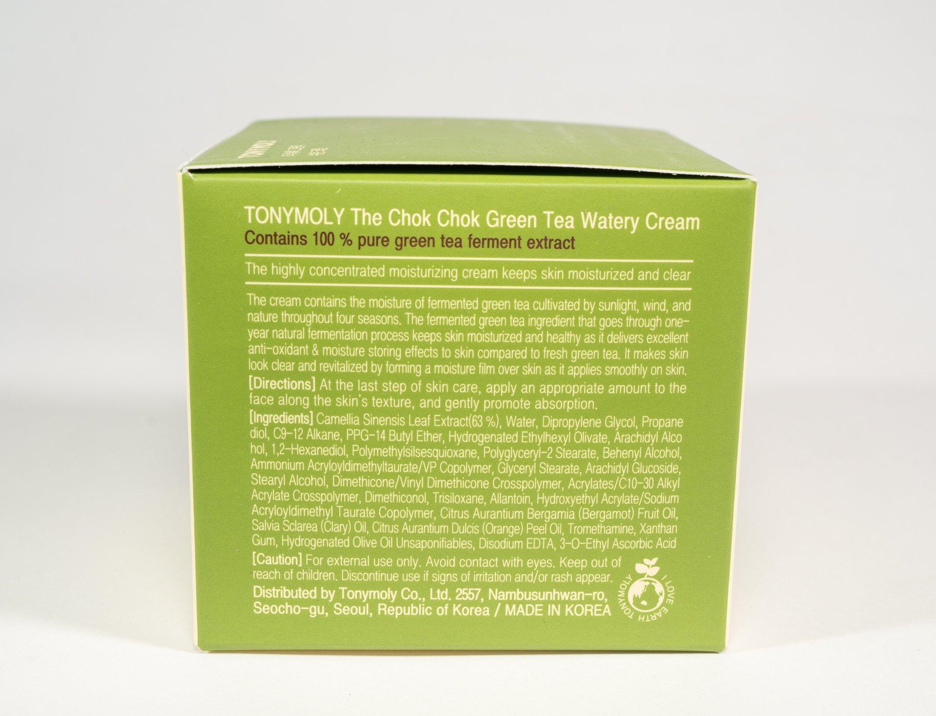 TONYMOLY The Chok Chok Green Tea Watery Moisture Cream 60ml