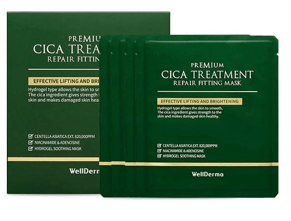 WELLDERMA Premium Cica Treatment Repair Fitting Mask